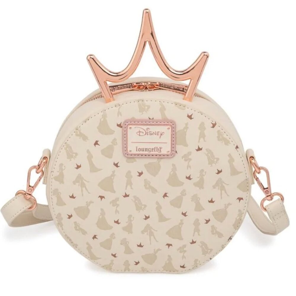 NWT Ultimate Princess Metal Crown Loungefly Crossbody Bag